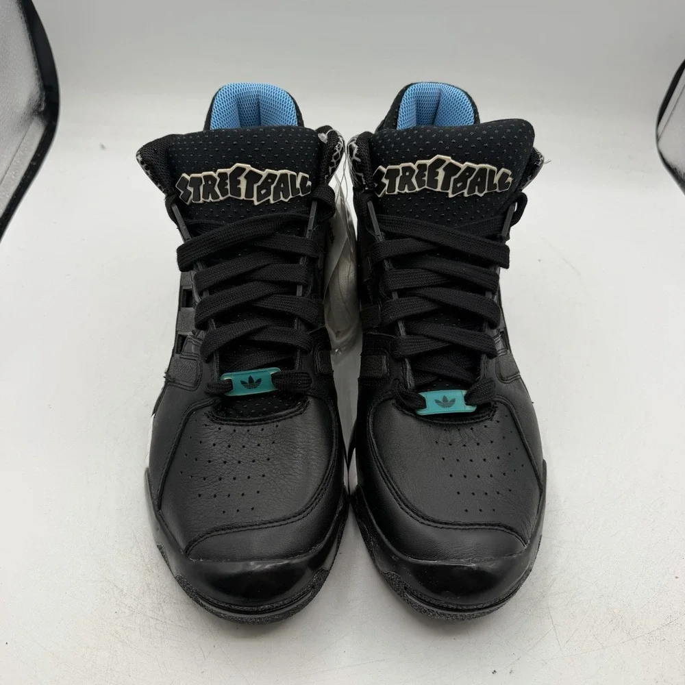 Adidas Streetball Basketball Shoes Mens Sz 9 Black Sneakers D67890